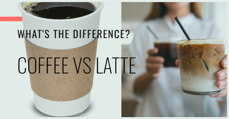 difference between coffee and latte