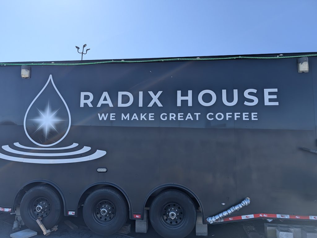 radix house food truck coffee review