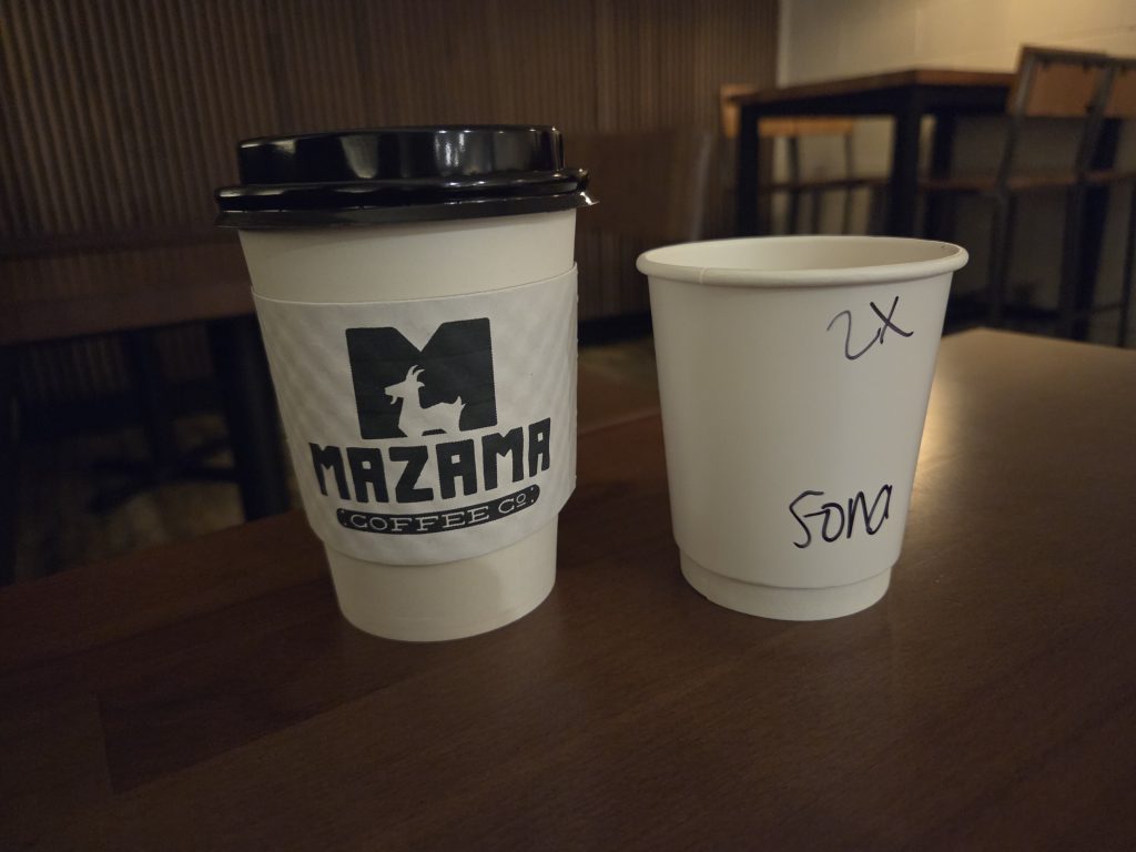 mazama coffee drip and espresso coffees