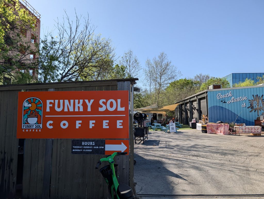 Funky Sol coffee south austin