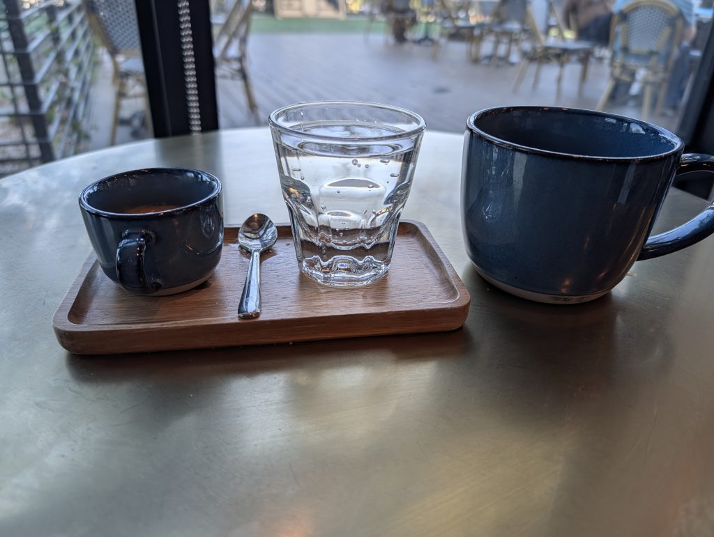 drip coffee and espresso and simona's